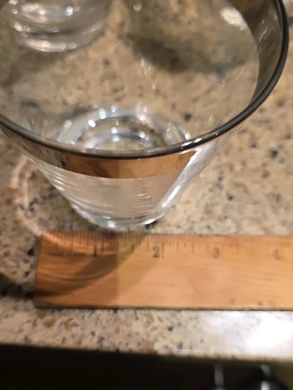 Clear Glass Tumbler Set - Smoke Rim Mcm Set Of 6
